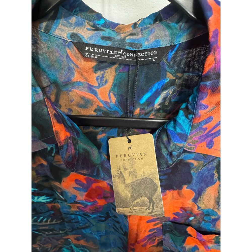 Peruvian Connection NWT Aurora Button Down Shirt … - image 8